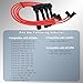 ADP Premium Spark Plug Wire Set Igniton Silicone Performance Cable Leads Compatible with Acura Certain Accord Civic CL EL Isuzu Oasis 1994-2002 1.6L 2.2L 2.3L