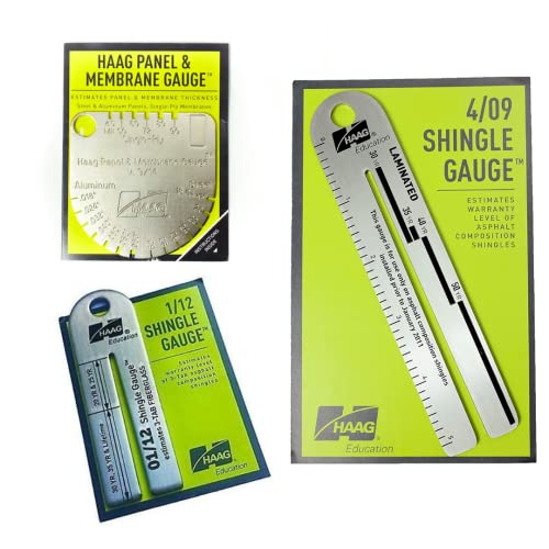 Advanced-Wholesale Shingle Gauge & Shingles 1/12 4/09 Gauge Combo 3-Pcs
