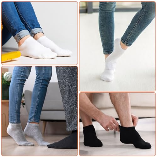 Image of EupHHonycs 120 Pairs Low Cut Ankle Socks No Show Socks Bulk for Women Men Athletic Running Socks Thin Breathable Casual Socks