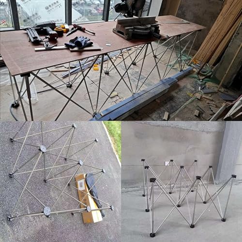 Établi pliable ultra résistant en acier avec structure portable capacité 1000 kg - 8