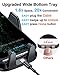 VANMASS Car Vent Phone Mount【2 Upgraded Steel-Cored Clips】Phone Holder for Car Air Vent Fixed Bottom Tray Patent & Safety Cert Handsfree Clips No View Blocked Compatible with iPhone 14 and All Phones