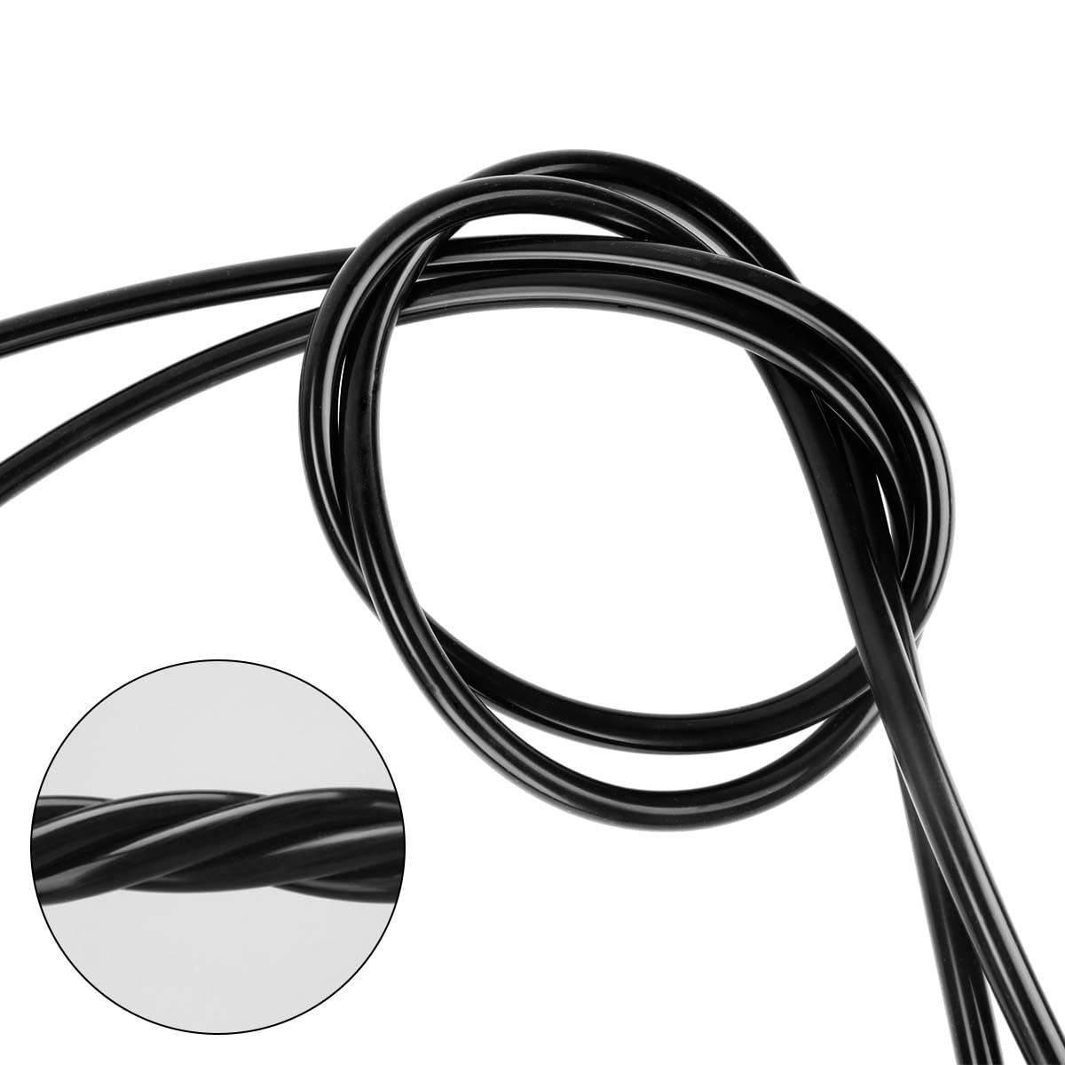 Próżniowy wąż silikonowy, 6 mm, silikonowy wąż próżniowy do samochodu, wąż podciśnieniowy, wysoka temperatura, średnica wewnętrzna 6 mm, średnica zewnętrzna 10 mm, długość 3 m, czarny