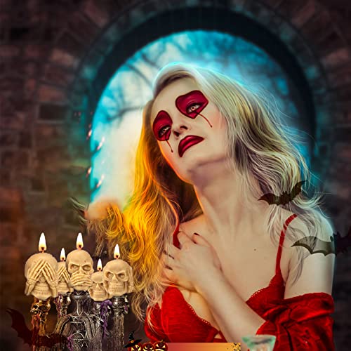 Candle Making Molds, Resin Molds Silicone 3D Skull Candle Molds Set Soap Molds For Halloween Party For Diy Candle Making Chocolate Soap Candy Handmade Art Crafts (Size : Ghost3) #TOP5