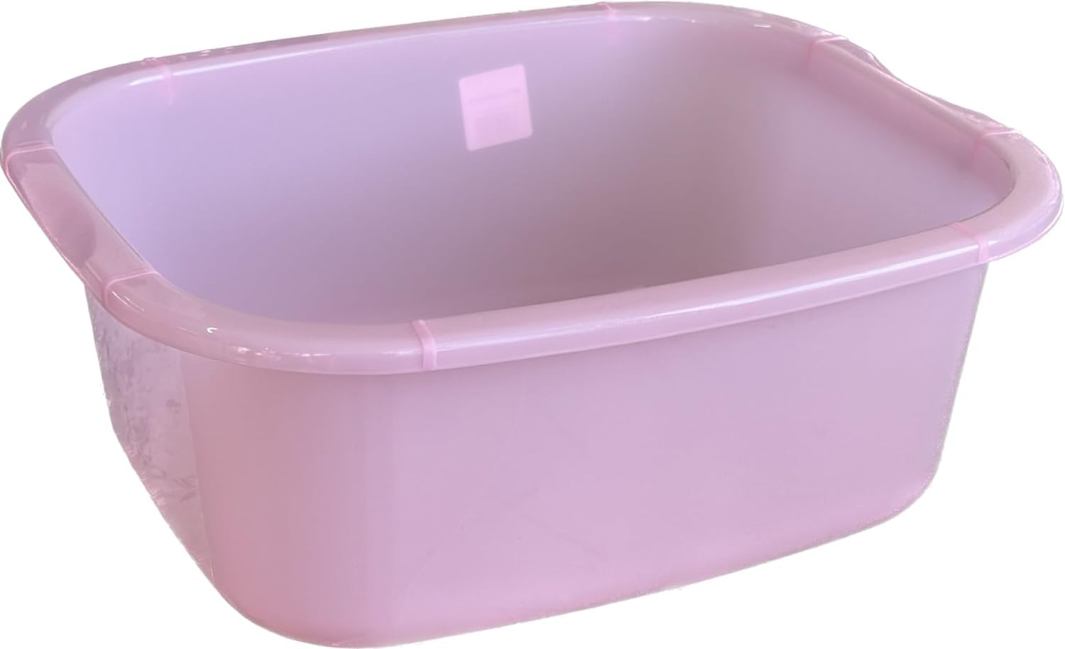 NIAM 11 Litres Rectangular Washing Up Bowl Eco Made Plastic Basin Mixing Sink Tidy Organizer Large Kitchen Portable Dish Washtub (Pink)