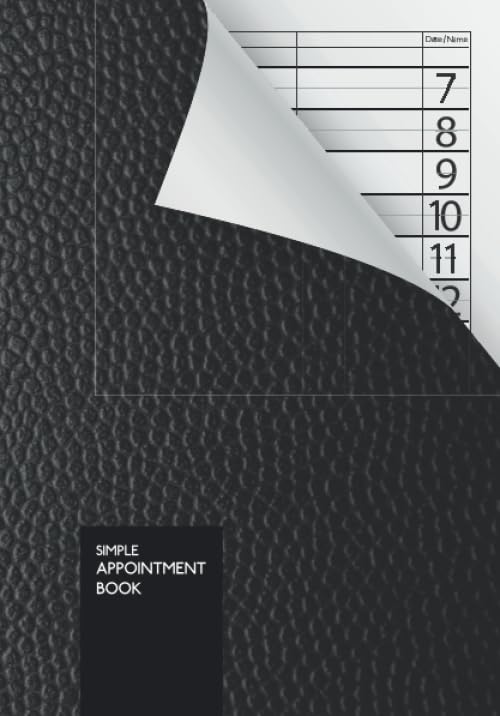 Simple Appointment Book: Undated | 110 Pages | A5 | Daily & Hourly Schedule Notebook For Small Businesses, Hairdressers, Stylists, Salons etc | For Up
