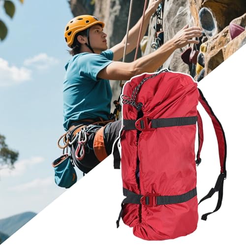 Mochila de escalada antideslizante con almacenamiento de cuerda reutilizable 6