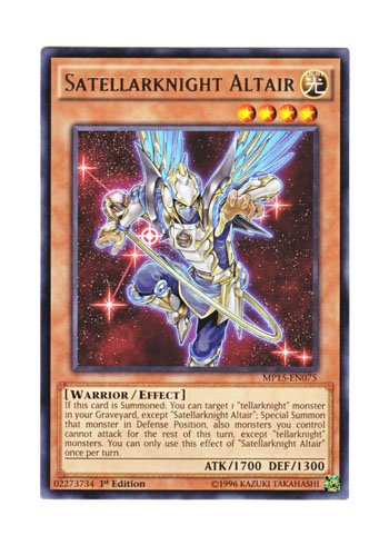 Amazon.co.jp: 遊戯王 英語版 MP15-EN075 Satellarknight Altair 星因 