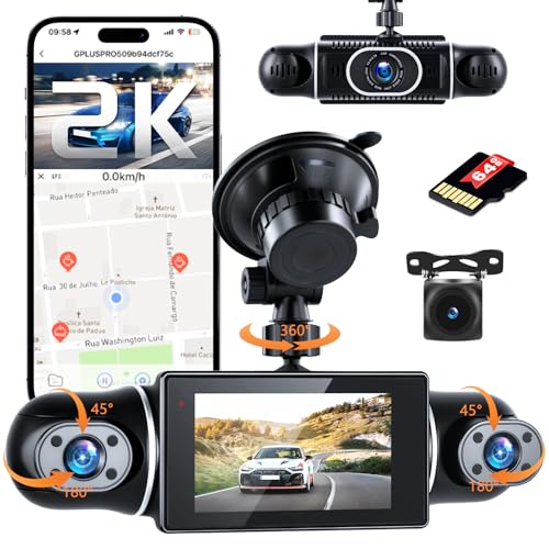 Dashcam 2K Hikity con sensor G de colision y linea de ayuda al aparcamiento en ciudad