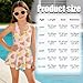 Howilath Cartoon Capybara Girls One Piece Swimsuit with Sleeveless Tank and Skirt All-in-One Swim Dress Bathing Suit 3-13 Years