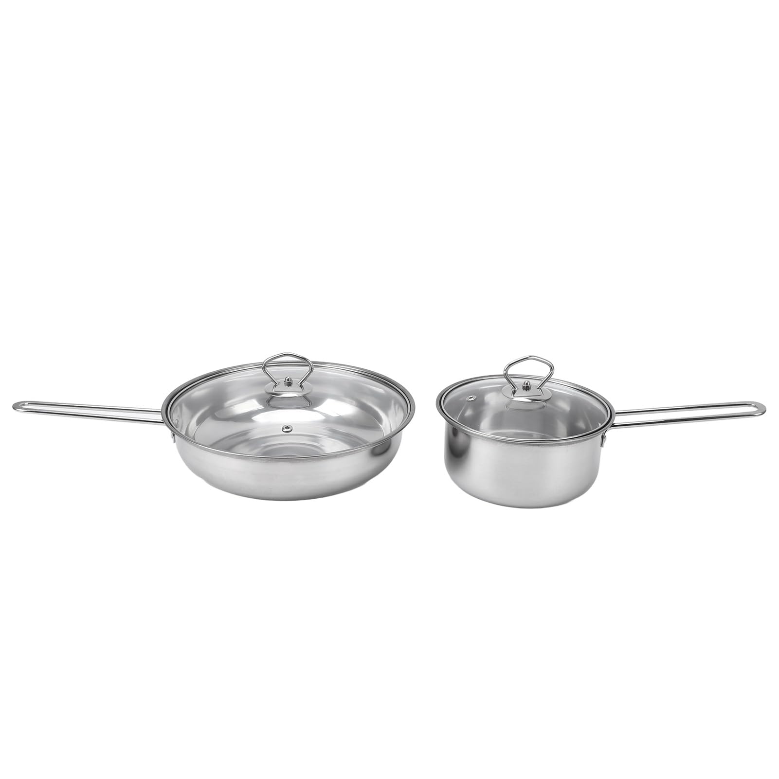 Set di Pentole in Acciaio Inossidabile Addensato per Domestica, Set di Pentole Antiaderenti, di Padelle per Zuppa di Pentola per Latte Equisite, per Appassionati di, 13 Pezzi