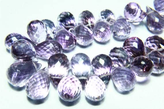 Améthyste véritable en perles facettées de qualité gemme pour joaillerie fine DIY - 2