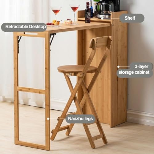 Table de bar extensible pour cuisine et salle à manger chaleureuse - 6