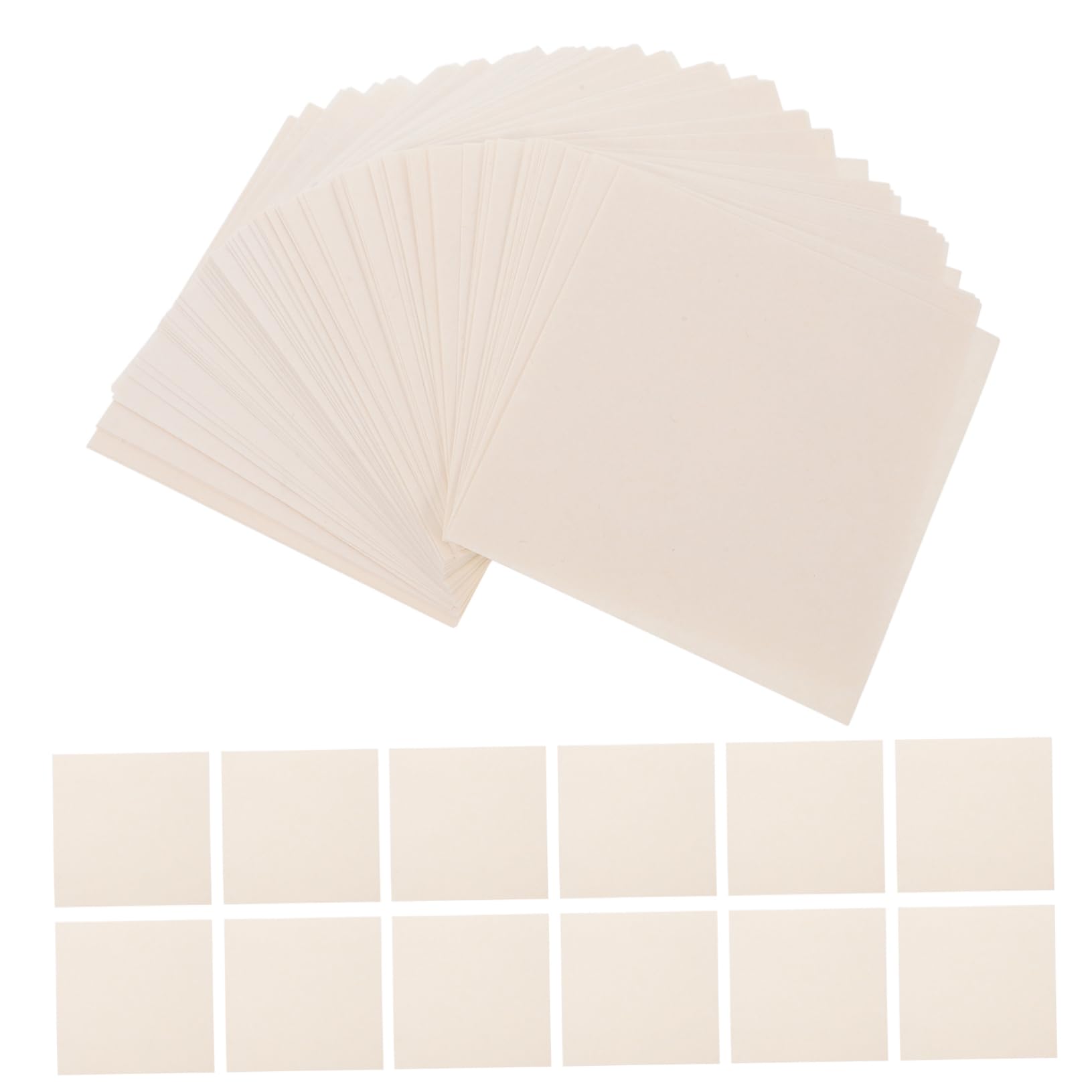 KICHOUSE 10x10cm Square Qualitative Filter Sheets 100 Sheets Set Lab Filter Paper Optimal Filtration for Experiments