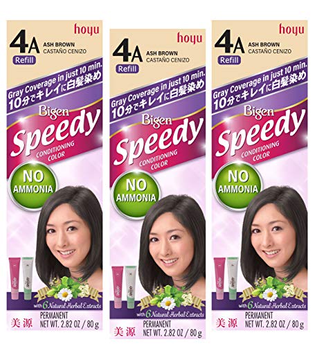 Bigen Speedy Conditioning Color Refill: 4A Ash Brown - 3 Pack