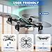REDRIE Foldable Mini Drone - 1080P FPV Camera, Altitude Hold, Gestures Selfie, Waypoint Fly, Headless Mode, 3D Flip, One Key Start, 3 Speed Modes, Circle Fly, 2 Batteries