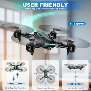 JY02 Foldable Drone performing 360° flip stunt