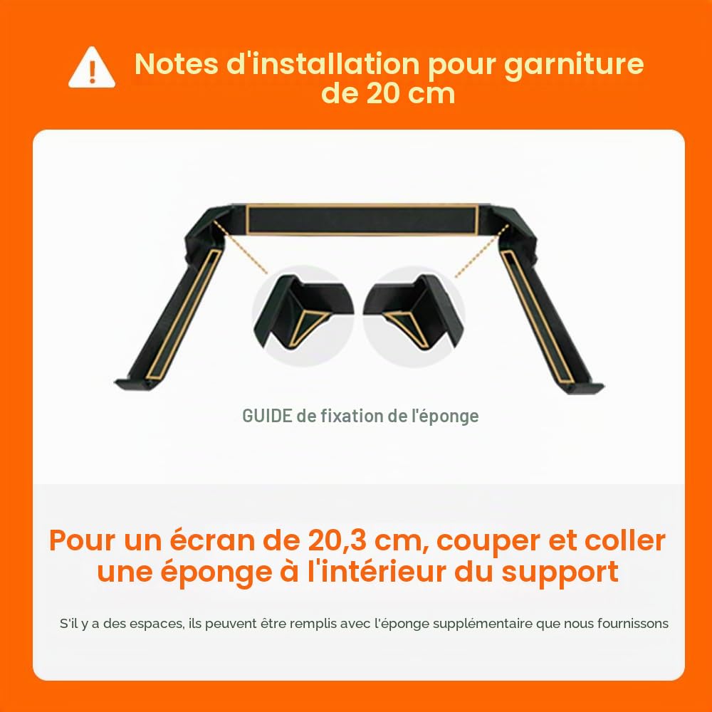 FICS Support de téléphone Compatible avec Toyota RAV4 (RAV4 19~24) de Moniteur 8"