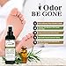 Odor Eliminator Foot & Shoe Sanitizer Spray 4Oz | Antibacterial Disinfectant Spray & Shoe Deodorizer Spray | 100% Natural Ingredients with Anti-fungal Tea Tree Oil | Made In USA