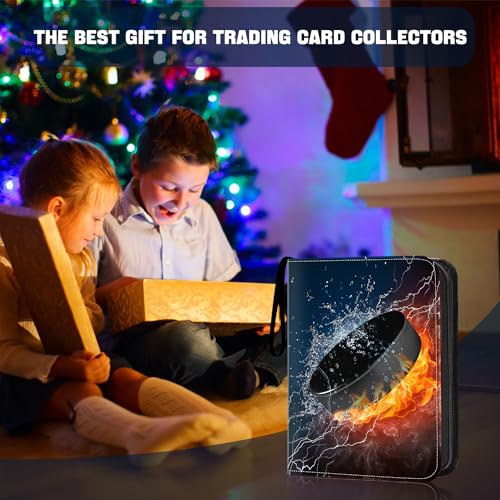 HESPLUS Hockey Card Binder, 9-Pocket Cards Holder,Trading Card Binder Fits 900 Cards With 50 Removable Double Sided Sleeves, Cards Album Case for Sports Game Trading Cards Display Storage Collection by HESPLUS - Image 6