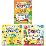 Numberblocks Colouring Fun & Sticker Activity Book Collection 3 Books Set (Numberblocks Colouring Fun, Alphablocks Stick, Play and Learn: A Sticker Activity Book & Numberblocks Summer Fun)