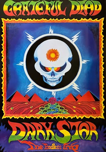 Poster Grateful Dead Dead Dark Star idee cadeau fan rock vintage