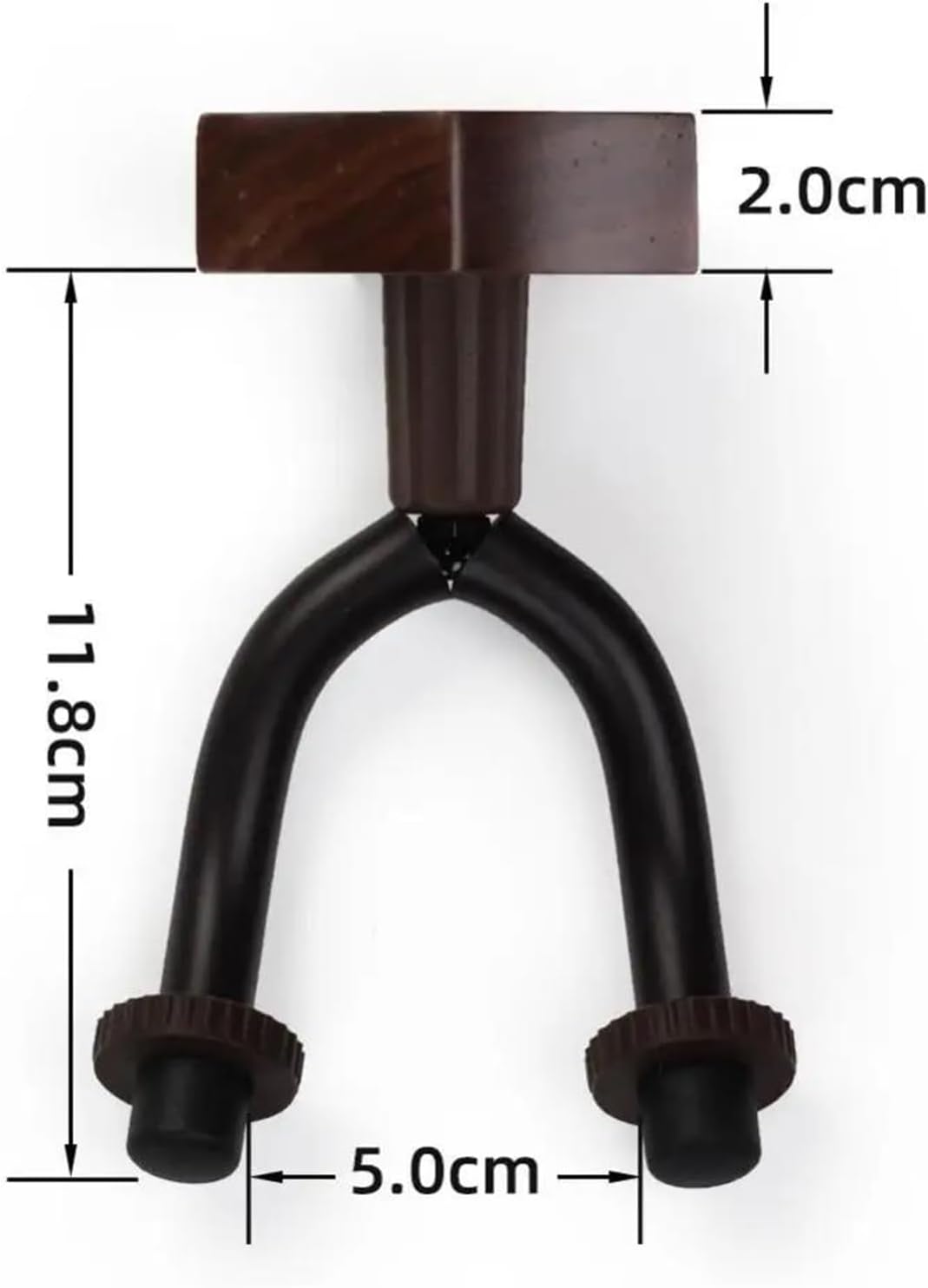 Violin Accessories Professional 4/4 Violin Black Walnut Wall Mount Guitar Hanger Accessories(2)