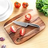 Wood Cutting Boards for Kitchen,JAMES.F Acacia Wooden Heavy Duty Cutting Board, Chopping Serving Boards with Hanging Hole for Meat Bread or Vegetables