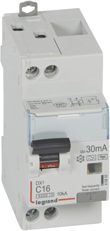 Legrand Magnetotermico Difer DX3 4P 30mA C16 - Interruttore Automatico Modulare 4 Poli, 16A, Curva C