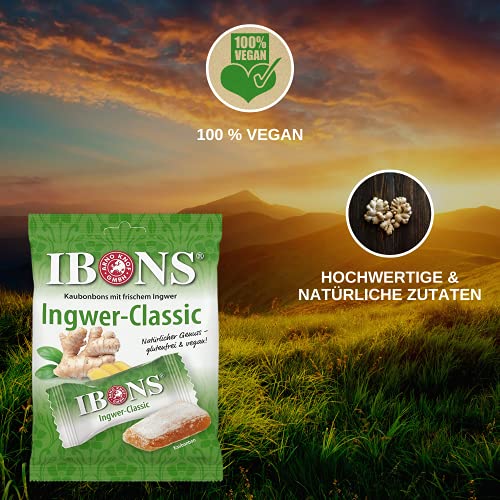 IBONS Kaubonbons 10 x 92 g (Ingwer-Classic)