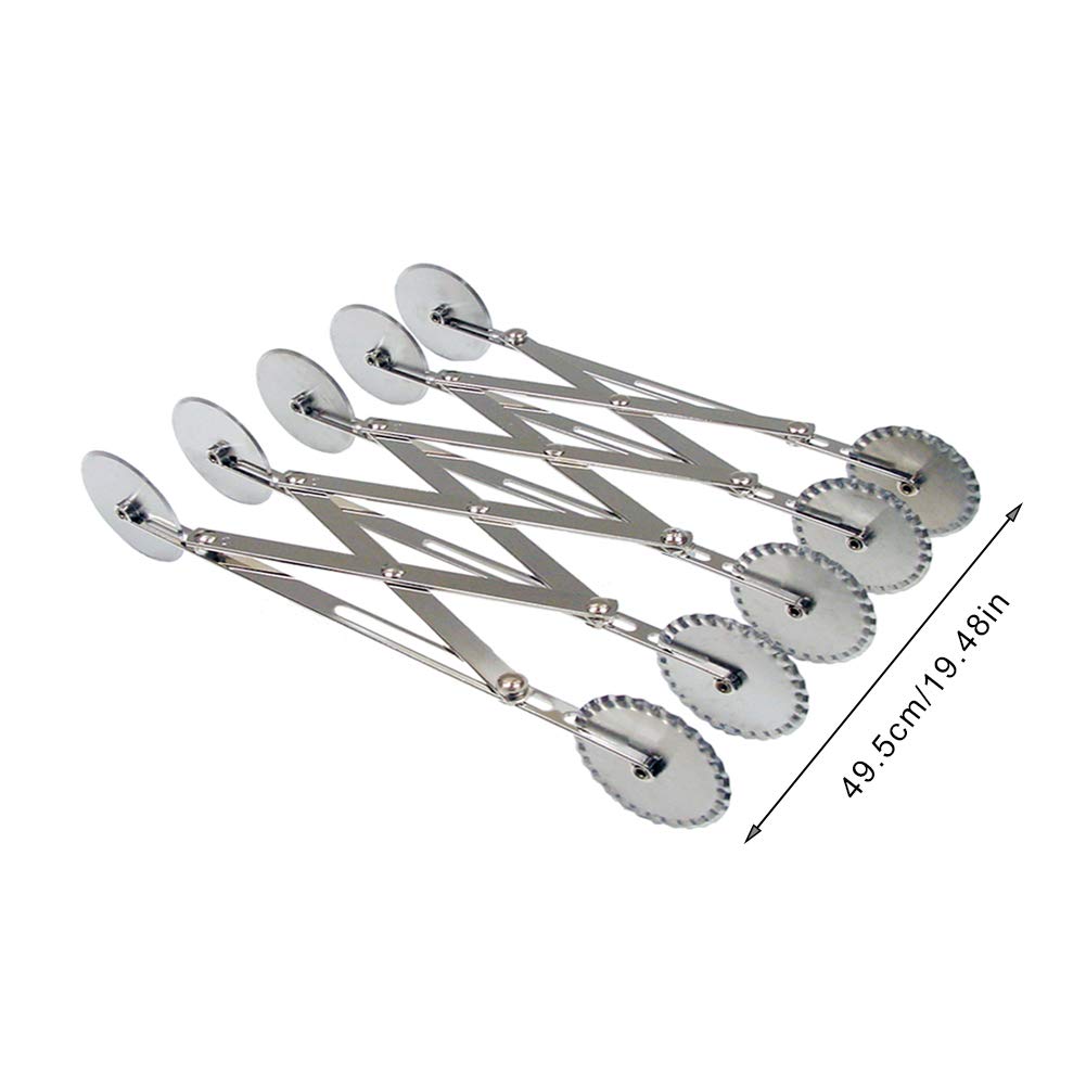 Tagliapizza Regolabile Naroote In Acciaio Inox: Rotella Multiuso Per Pasta, Dolci E Impasti - Ideale Per Cucina Professionale E Fai Da Te