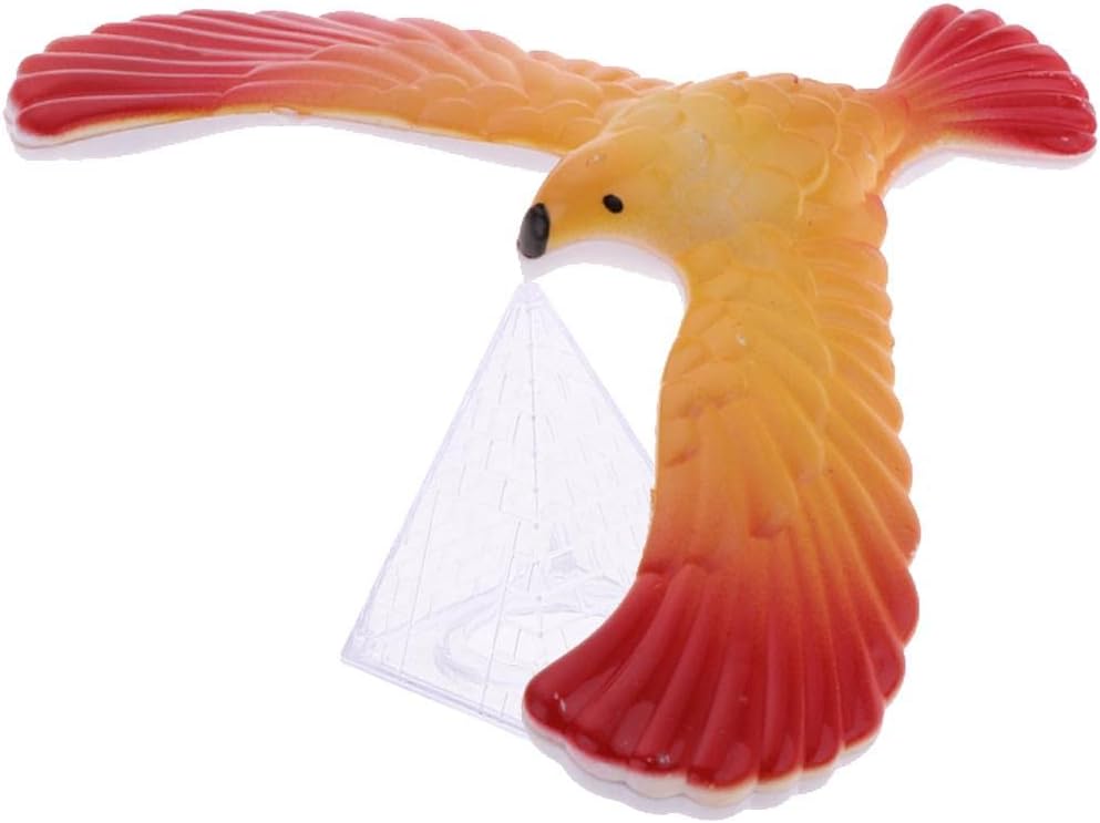THE STYLE SUTRA® DIY Balance Eagle Model Exploring Barycenter Physics Educational Science Toy | 1 Set Balancing Eagle On Pyramid Stand Toy