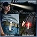 Flat Flashlights Rechargeable Small Tactical Flashlight with Clip,Stainless Steel EDC Led Light with Digital Display,880 Lumen Pocket Flashlight Dual-Switches13 Modes for Home Use,Outdoor and Work