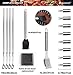 ROMANTICIST Complete Grill Accessories Kit - The Very Best Grill Gift on Birthday Wedding - Professional 21PC BBQ Accessories Set with Case for Outdoor Camping Grilling Smoking