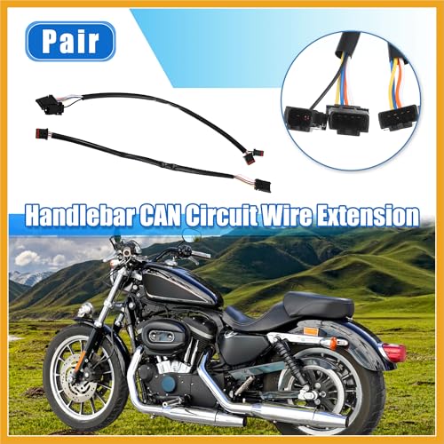 Câble guidon Harley rallonge 30,5 cm pour road trip Softail - 2