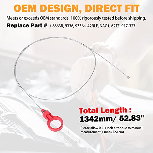 Transmission Dipstick For Jeep Liberty Patriot Dodge Nitro Caliber Charger Chrysler 300 Town Country 2.7 3.5 3.6 3.7 5.7 6.1 6.4 Cvt Automatic Transmission Fluid Dipstick 9336A 8863B 42Rle Nag1 62Te #TOP7