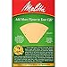 Melitta #4 Cone Coffee Filters, Unbleached Natural Brown, 100 Count (Pack of 6) 600 Total Filters Count - Packaging May Vary