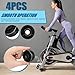 LIOOBO 4-Pack Heavy Duty Replacement Caster Wheels – Plastic Roller Wheels for Treadmills, Exercise Bikes & Fitness Equipment | Accessories for Home Gym & Sports Gear