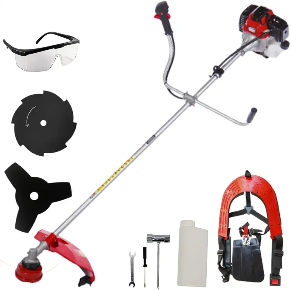 Roçadeira Lateral e Aparador de Grama a Gasolina Toyama RT52L-B, 52cc, 2HP Forte, Qualidade Premium + Oleo Original 2T