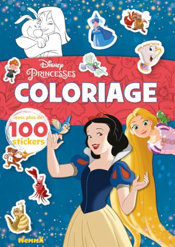 Disney Princesses – Coloriage avec plus de 100 stickers – Livre de coloriage avec stickers –...
