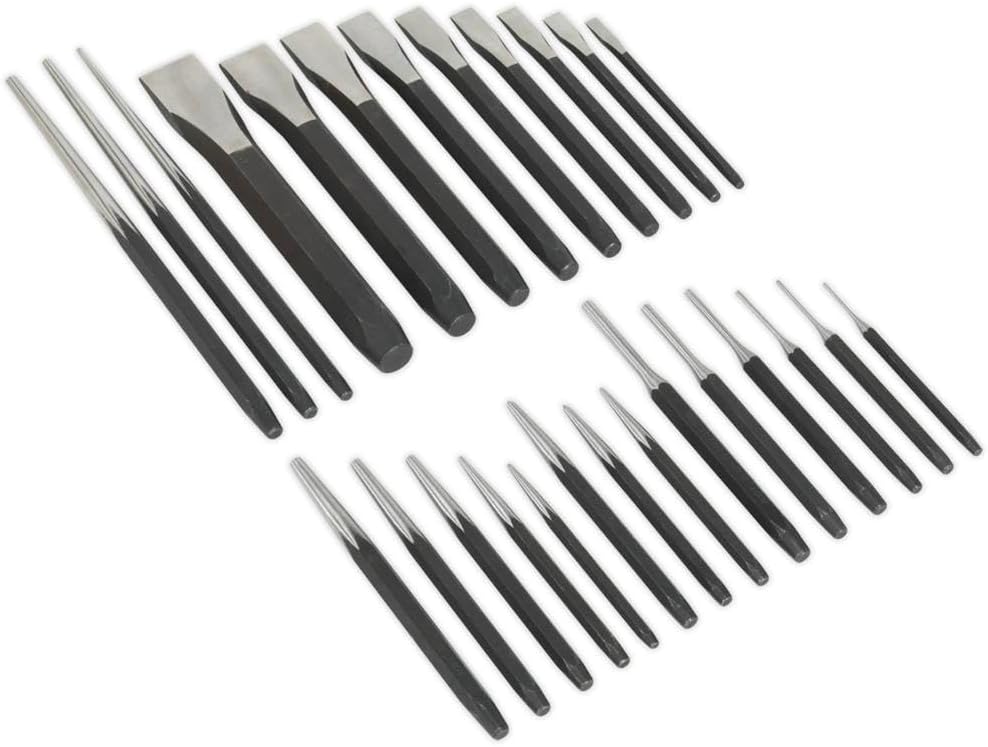 Sealey AK9298 26PC Punch & Chisel Set