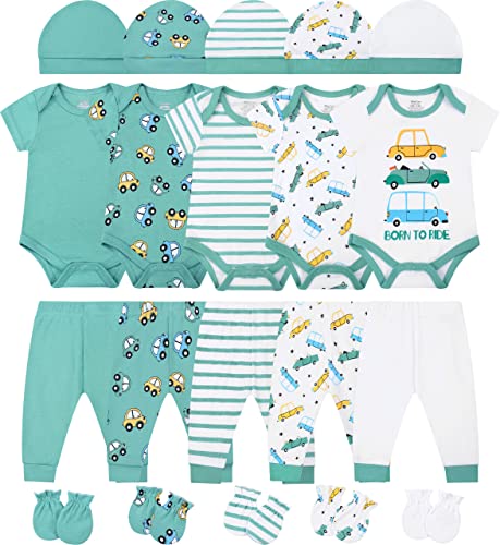 Image of ABeCue Baby Boy Layette Essentials Set Newborn Girl Clothes Pack Infant Gift Sets 20-Piece