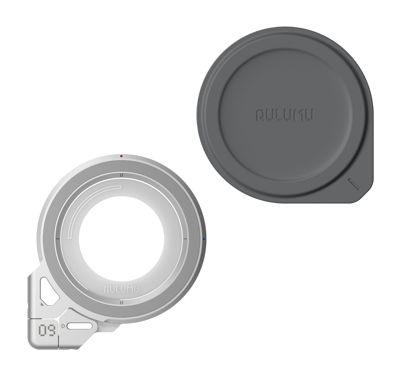 Aulumu G09 MagSafe Ring Halterung und AC01 Magsafe Wandhalterung Aufkleber Multifunktionales Magnetpad, Magnetische Zubehör Set für iPhone 17 16 15 14 13 12 und Handyhülle für Samsung, Silber/Grau