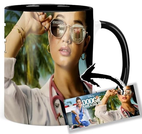 Doogie Kamealoha Peyton Elizabeth Lee Tasse Innen & Henkel Schwarz Keramikbecher Mug für 14,99 EUR bei amazon.de Bild: Doogie Kamealoha Peyton Elizabeth Lee Tasse Innen & Henkel Schwarz Keramikbecher Mug für 14,99 EUR bei amazon.de