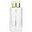 10oz Gold Push-Down Dispenser Bottle - 1 Bottle - Empty Refillable Pump Bottle for Nail Polish Remover
