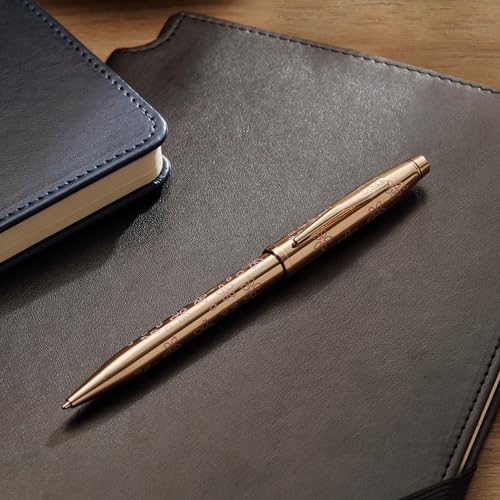 Image of Cross Century II Sakura Collection Rose Gold Plated Refillable Ballpoint Pen - Medium Point, Black Ink, Presented in a Luxury Gift Box
