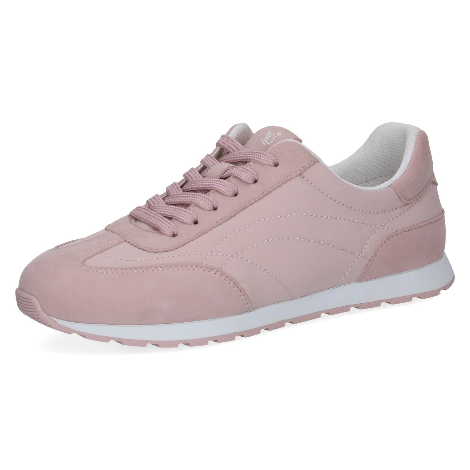 CAPRICE women's flat sneakers, Pink (ROSE SUEDE), 8 UK