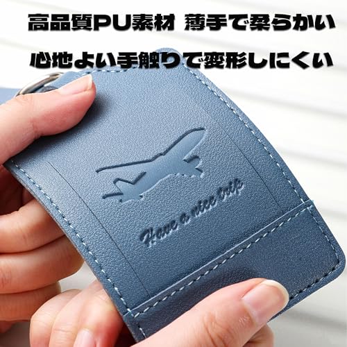 QEZEZA 荷物タグ スーツケース 3点セット PU素材 可愛い おしゃれ 目立つ 紛失防止 識別子 子供 スーツケースタグ シューズタグ 名前タグ ゴルフバック ネームプレート ビジネス旅行用タグ 番号タグ バッグ 旅行/外出用（ダークブルー/ブラウン/グレー）