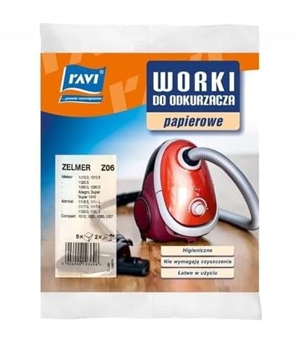 Ravi Zelmer Z06 Meteor worki do odkurzacza, 5 sztuk + 2 filtry, wielokolorowe, jeden rozmiar
