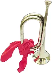 oshhni Trompete de com Corpo Espesso de 13 Polegadas, Instrumento Musical de Metal para Fácil Manuseio, Ideal para Bandas Escolares, Orquestras e