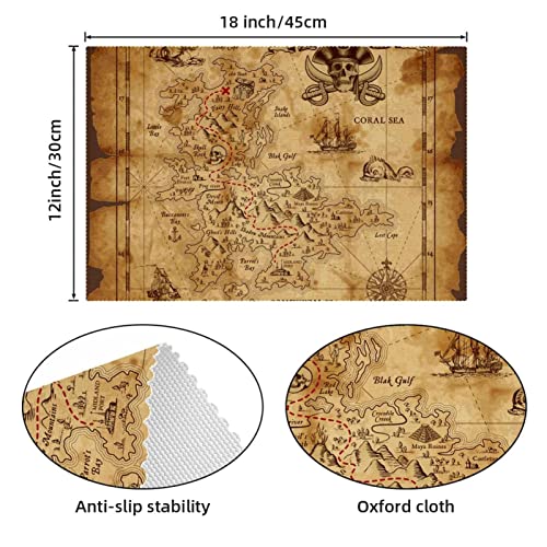 Set de table pirate résistant chaleur pour protéger la table des assiettes chaudes - 5